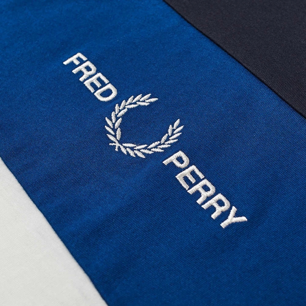 Fred Perry Geborduurd Logo Kleurblok T-shirt Multicolor Heren