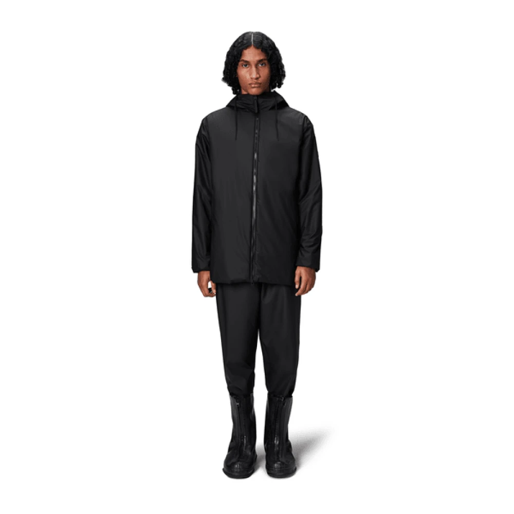 Rains Stijlvolle Jas Black Unisex
