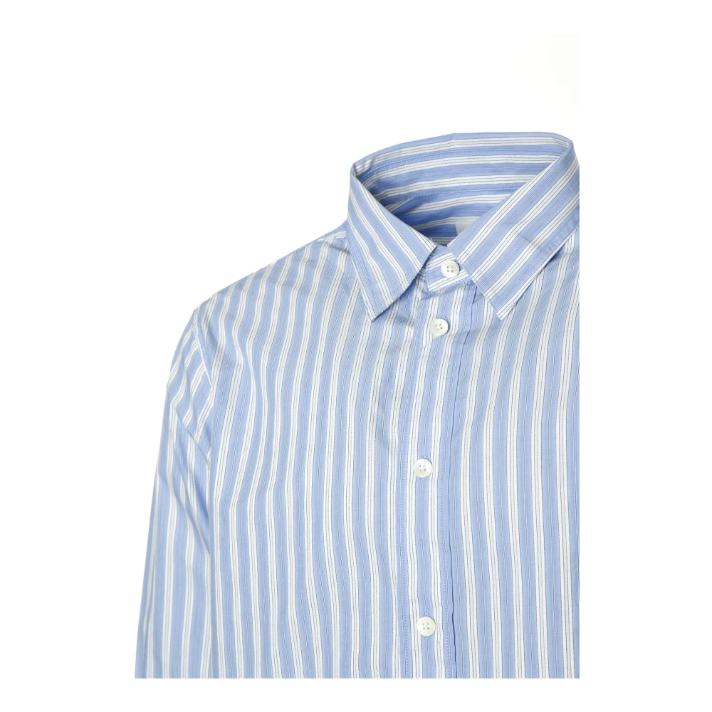 Nn07 Gestreept Kent Kraag Overhemd Blue Heren