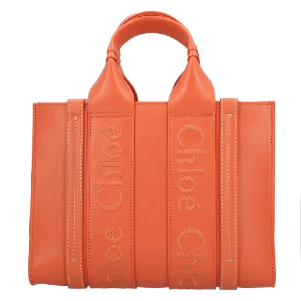 Chloé Leather totes Orange Dames
