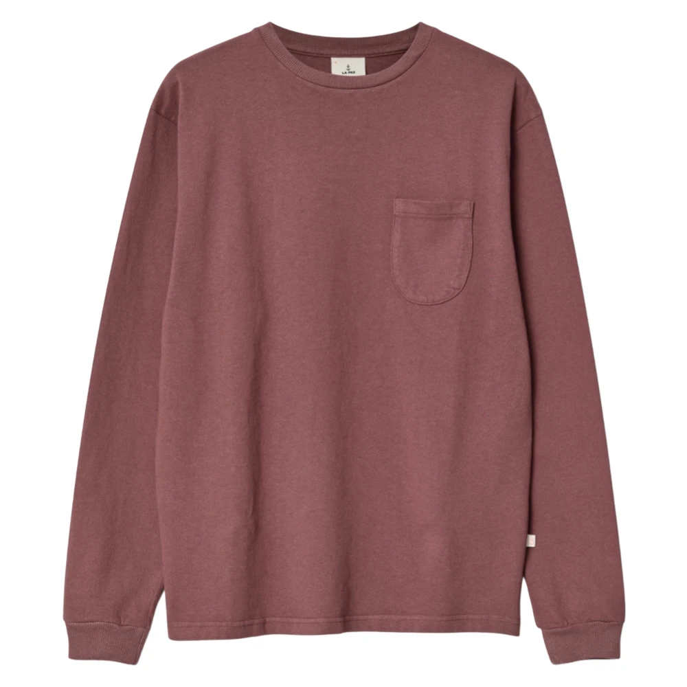 La Paz Vintage Longsleeve Tee Marsala Brown Heren