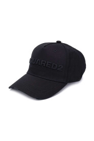 Czarna bawełniana czapka z logo