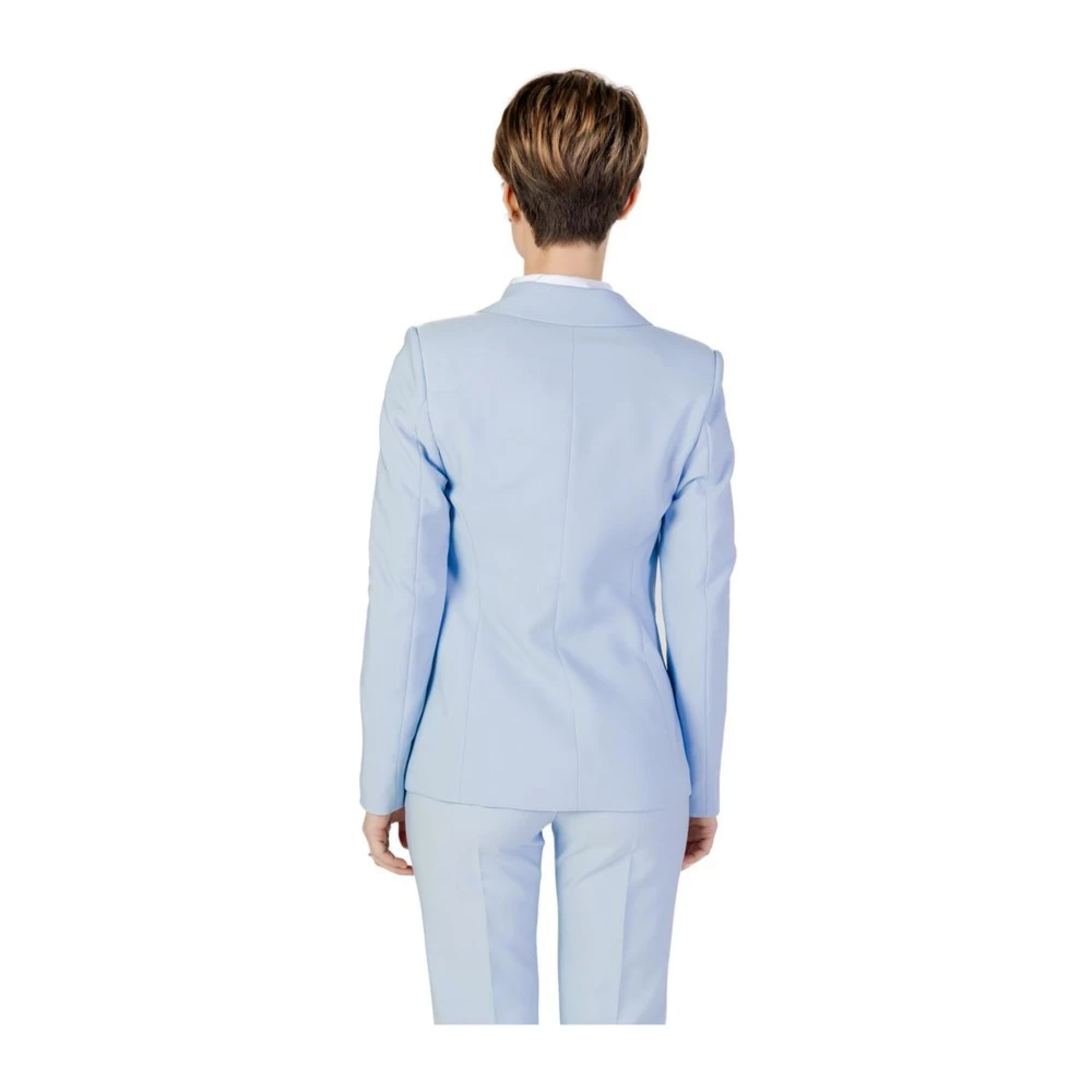 Sandro Ferrone Lente Zomer Dames Polyester Blazer Blue Dames