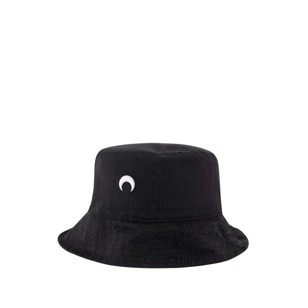 Marine Serre Zwarte Katoenen Moire Emmerhoed Black Dames