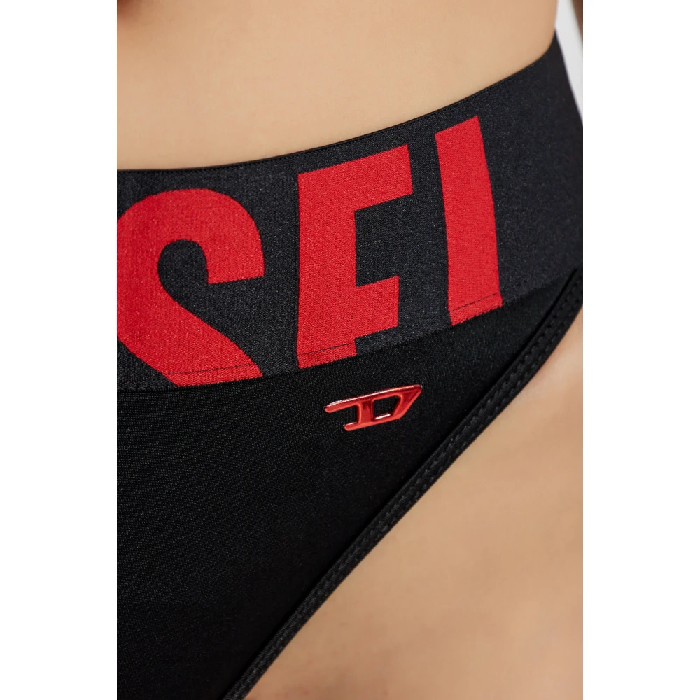 Diesel Onderkant van de zwembroek Lola-D-Pop Black Dames