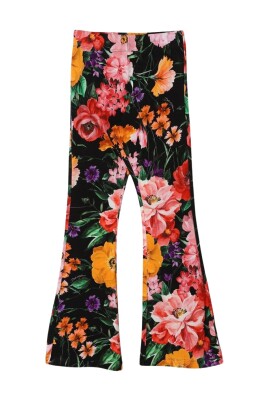 black-floral-flare-pants