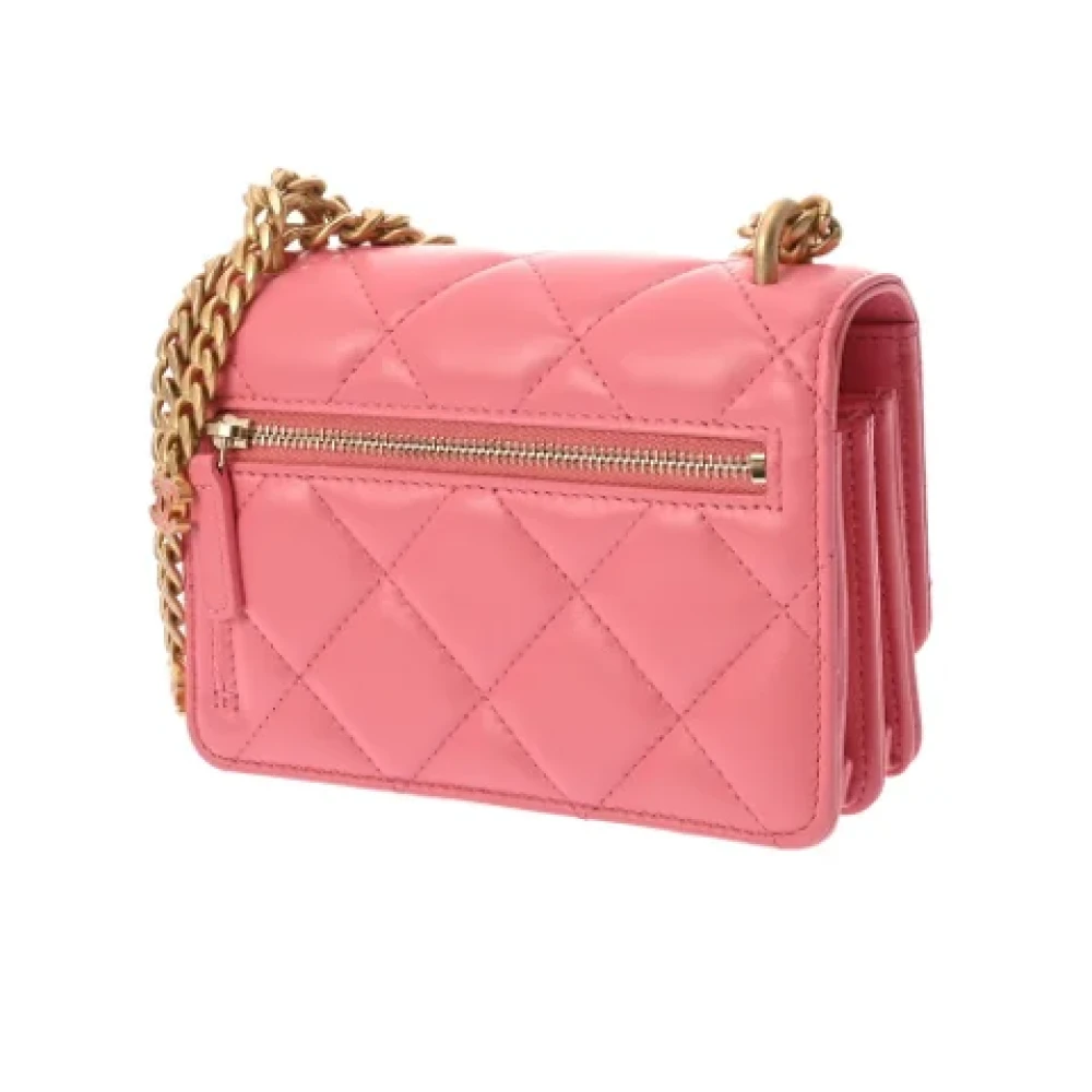 Chanel Vintage Pre-owned Fabric chanel-bags Pink Dames