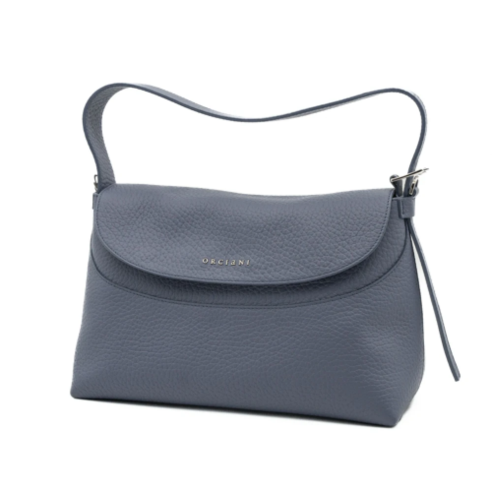 Orciani Zachte Mirtillo Handtas Aw24 Blue Dames