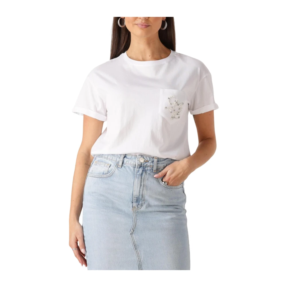 Liu Jo Mujer Blanco Camisetas, Talla: M