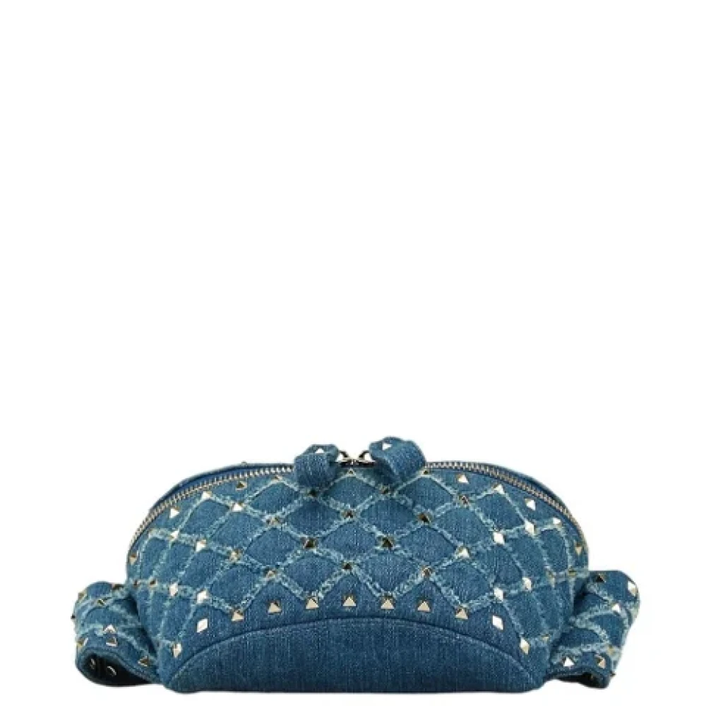 Valentino Vintage Pre-owned Denim shoulder-bags Blue Dames