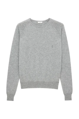 Kashmir Crew Neck Sweater med Logo