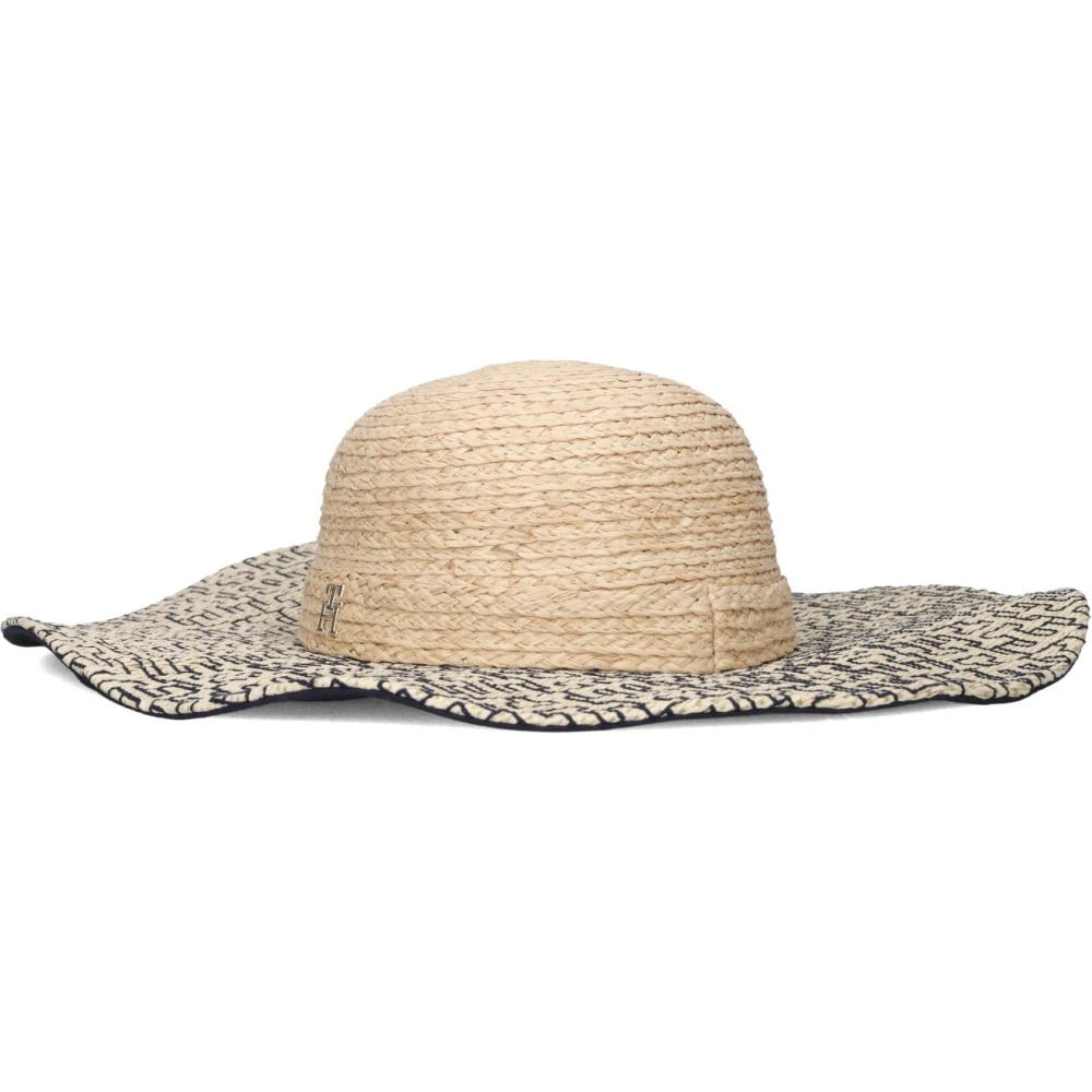 Tommy Hilfiger Strand Zomer Strohoed Beige Dames