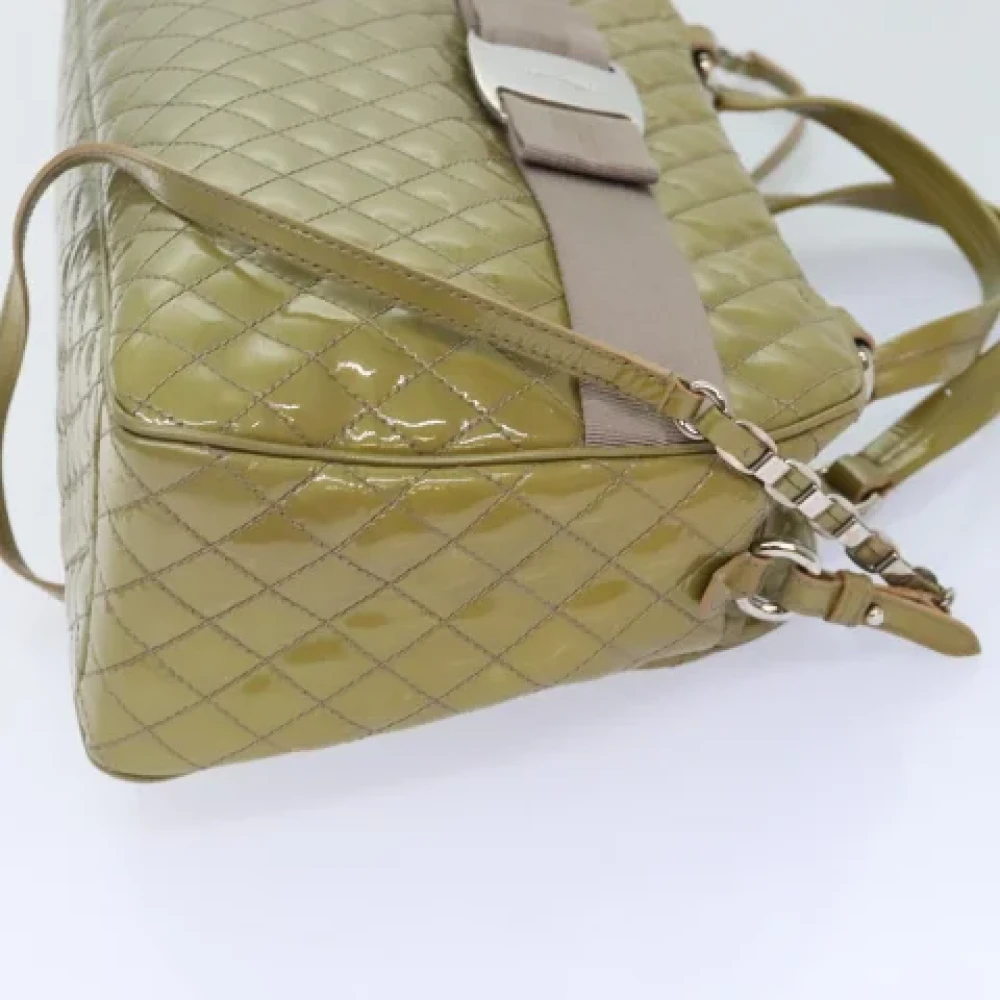Salvatore Ferragamo Pre-owned Canvas handbags Brown Dames