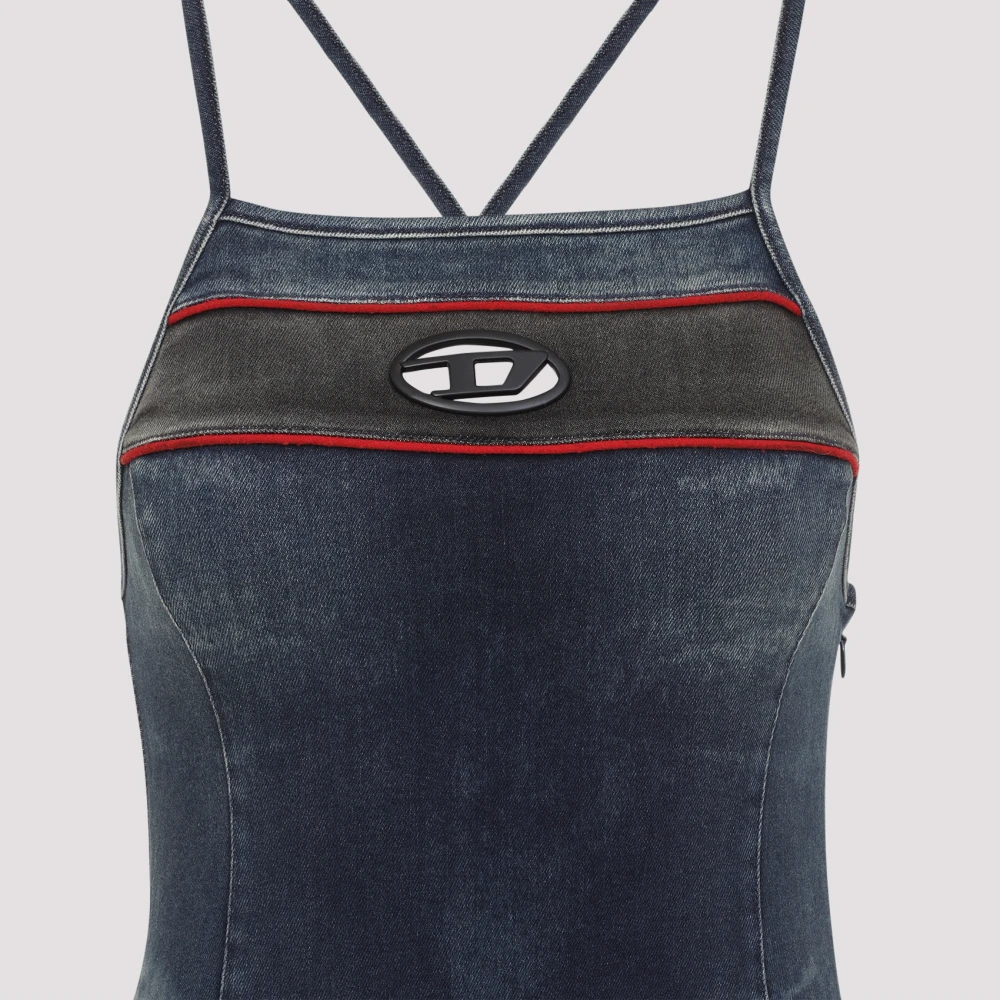 Diesel Blauwe Jurk Ultiem Comfort en Stijl Blue Dames