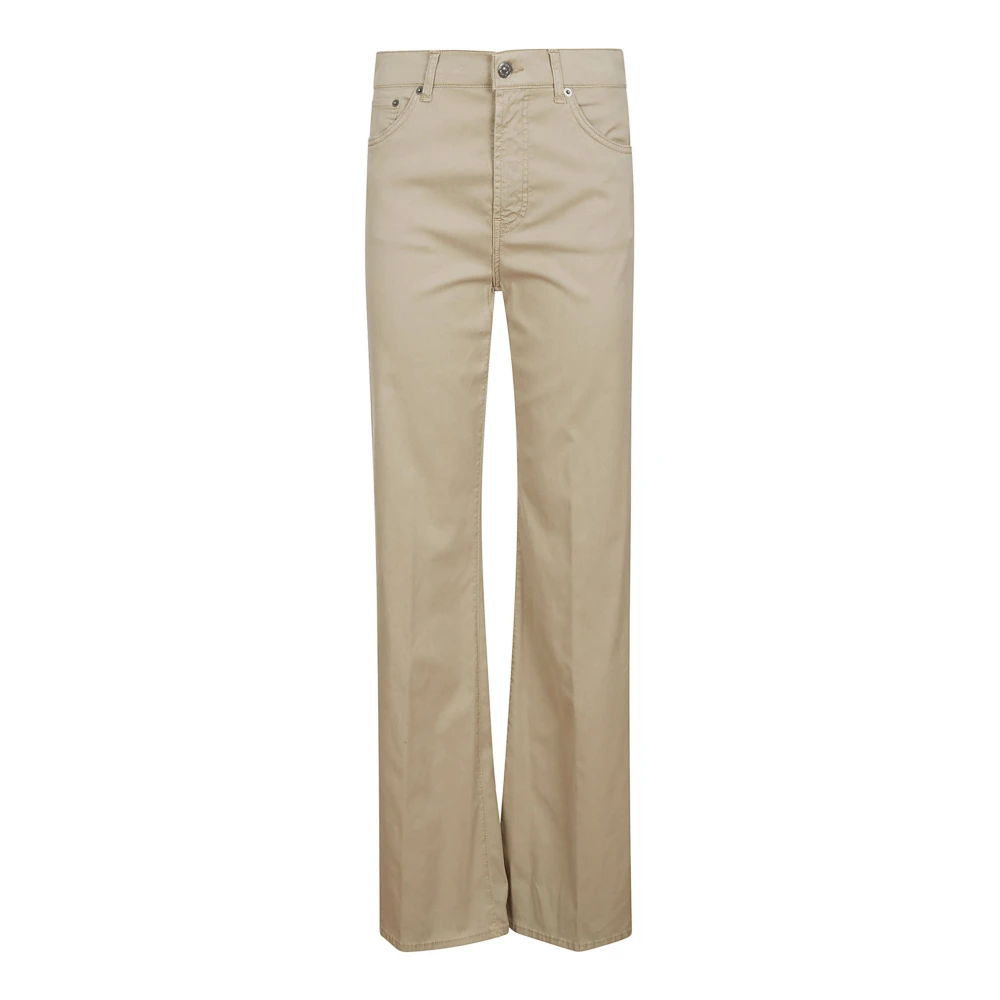 Dondup Wijde Amber Broek Beige Dames