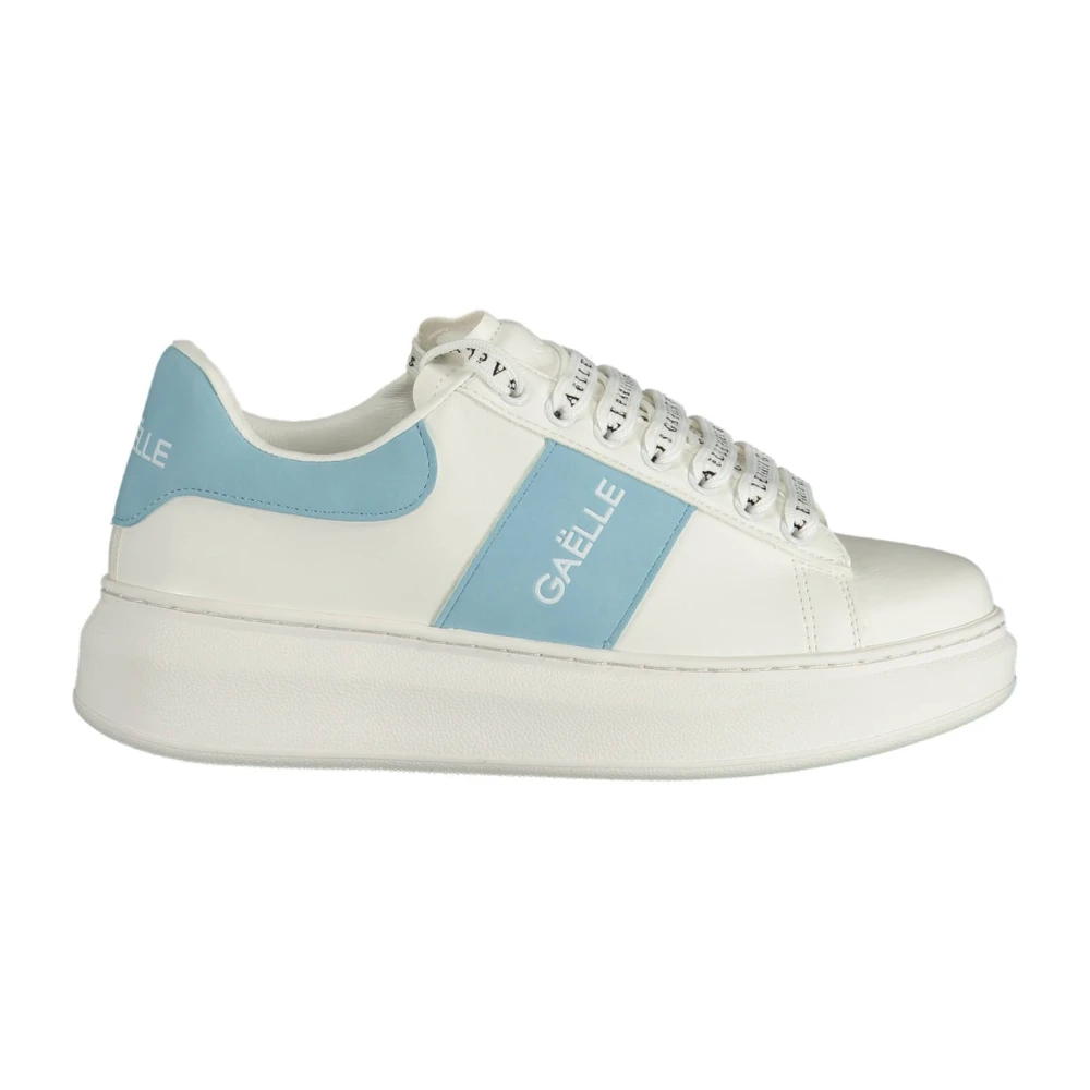 Gaëlle Paris Women's White Sporty Sneakers With Contrast Details