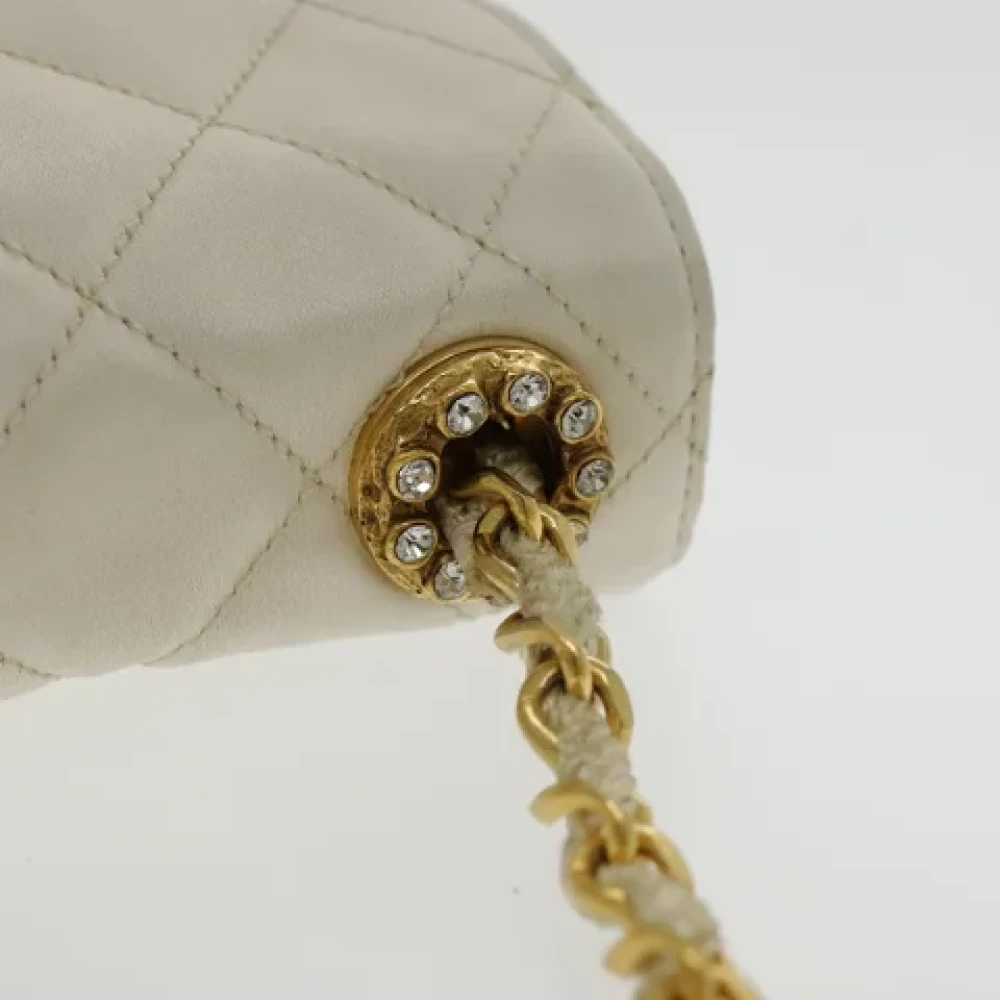 Chanel Vintage Pre-owned Satin chanel-bags White Dames