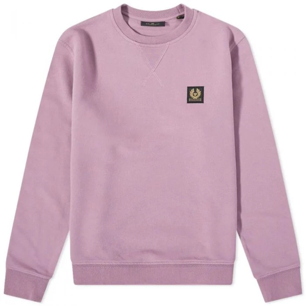 Belstaff Lavendel Bouclé Katoenen Sweatshirt Pink Heren