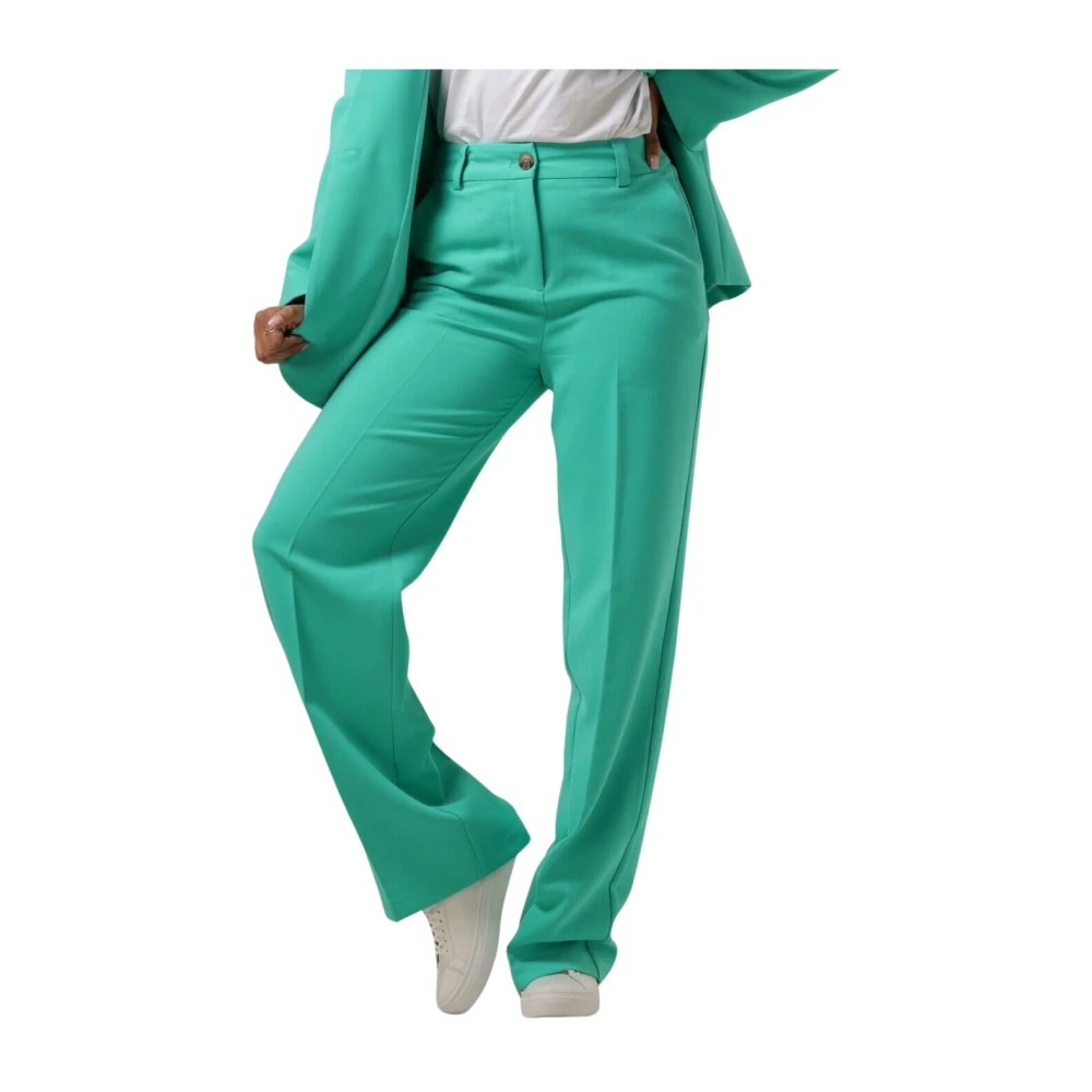 Modström Turquoise Pantalon voor Stijlvolle Vrouwen Green Dames