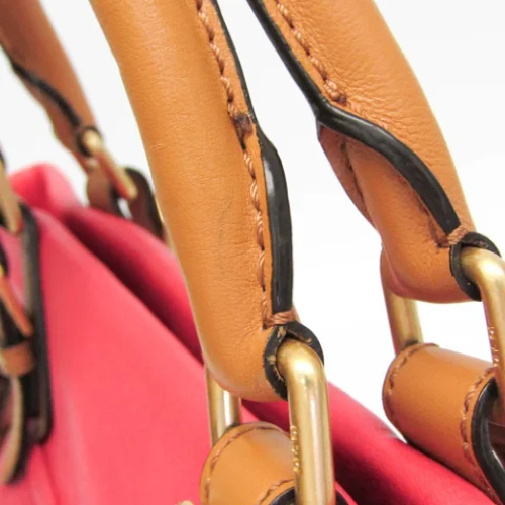 MCM Pre-owned Leather handbags Brown Dames