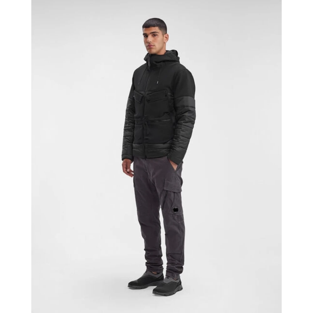 C.P. Company Verstelbare Hooded Goggle Jas Black Heren