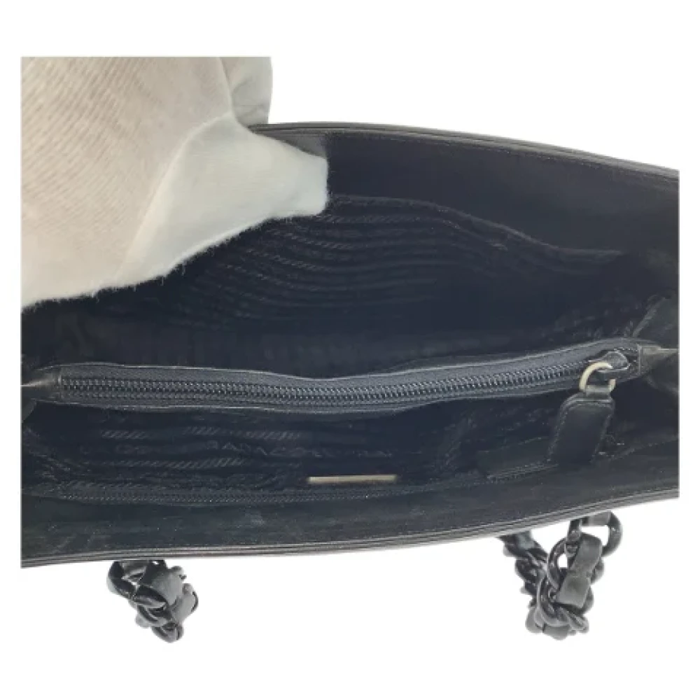 Prada Vintage Pre-owned Plastic prada-bags Black Dames