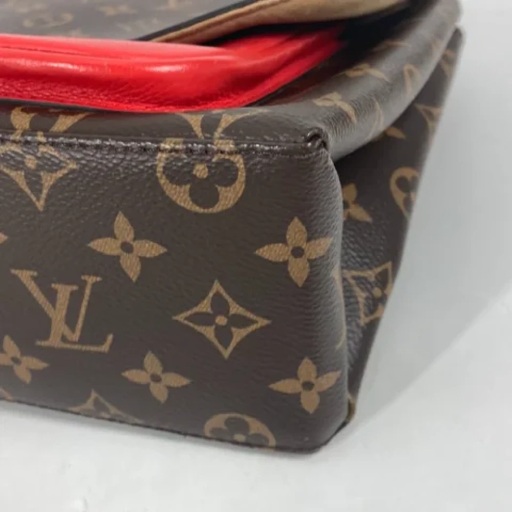 Louis Vuitton Vintage Pre-owned Cotton louis-vuitton-bags Red Dames