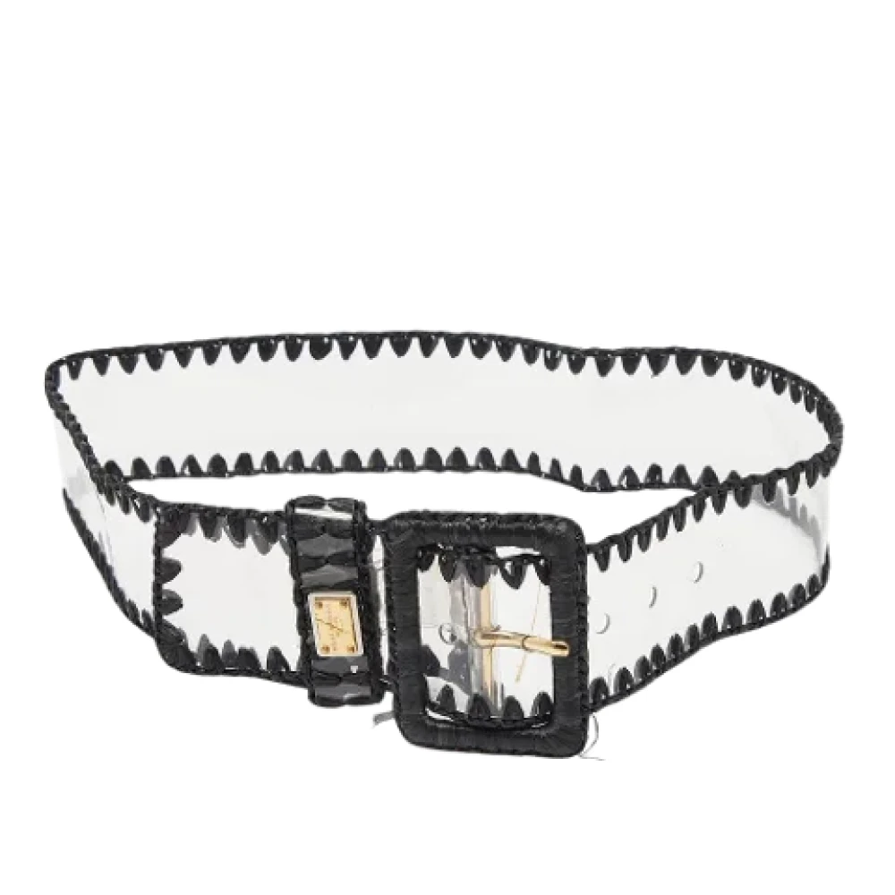 Dolce & Gabbana Pre-owned Fabric belts White Dames