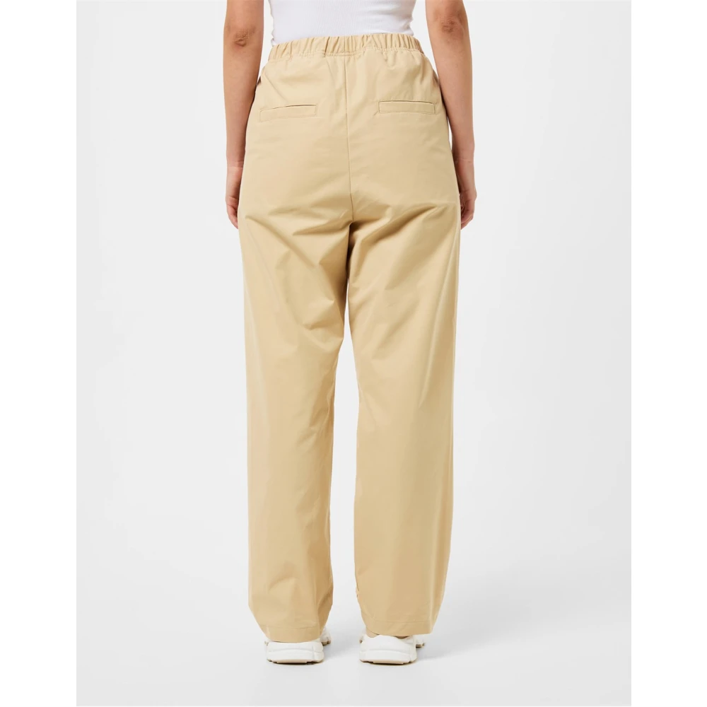 Fear Of God Logo Relaxte Broek Sand Broek Beige Dames