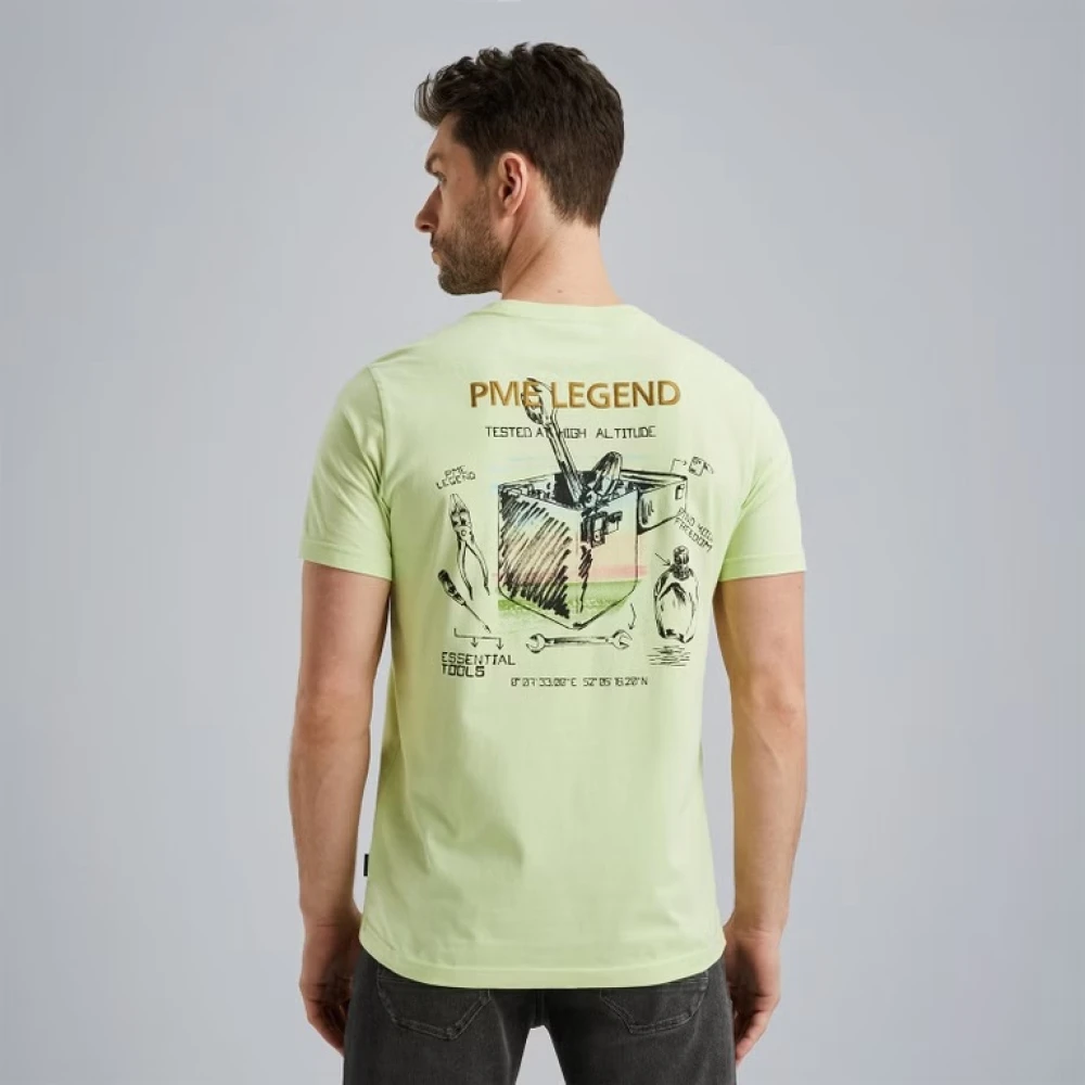 PME Legend Ronde Hals Jersey T-Shirt Green Heren
