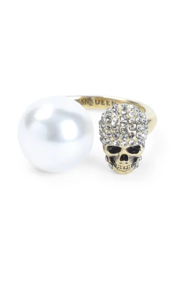 Pearly Skull Ring