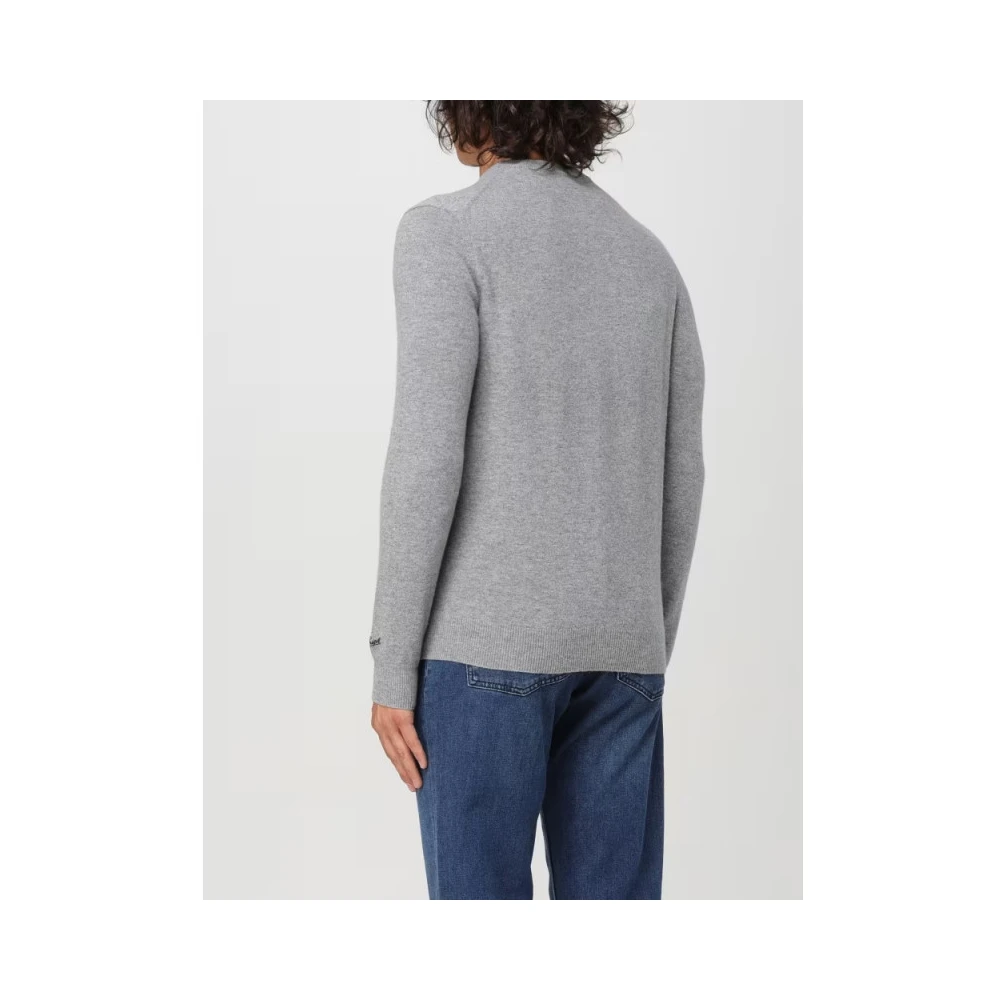 Woolrich Wol Ronde Hals Wol Trui Gray Heren