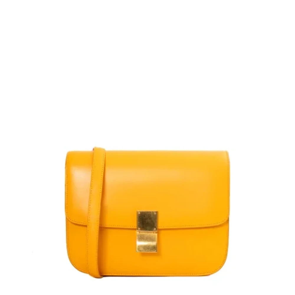 Celine Vintage Pre-owned Leather celine-bags Yellow Dames