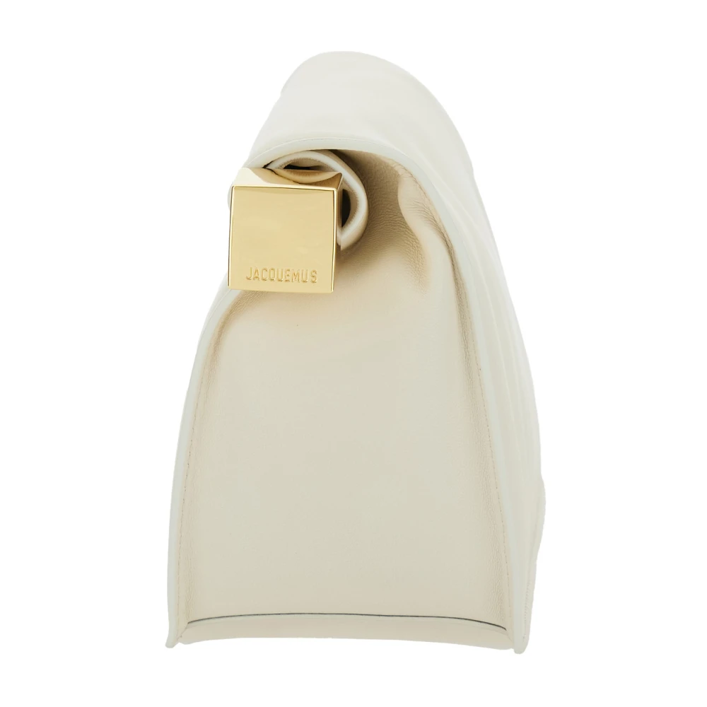 Jacquemus Witte Ronde Vierkante Tas White Dames