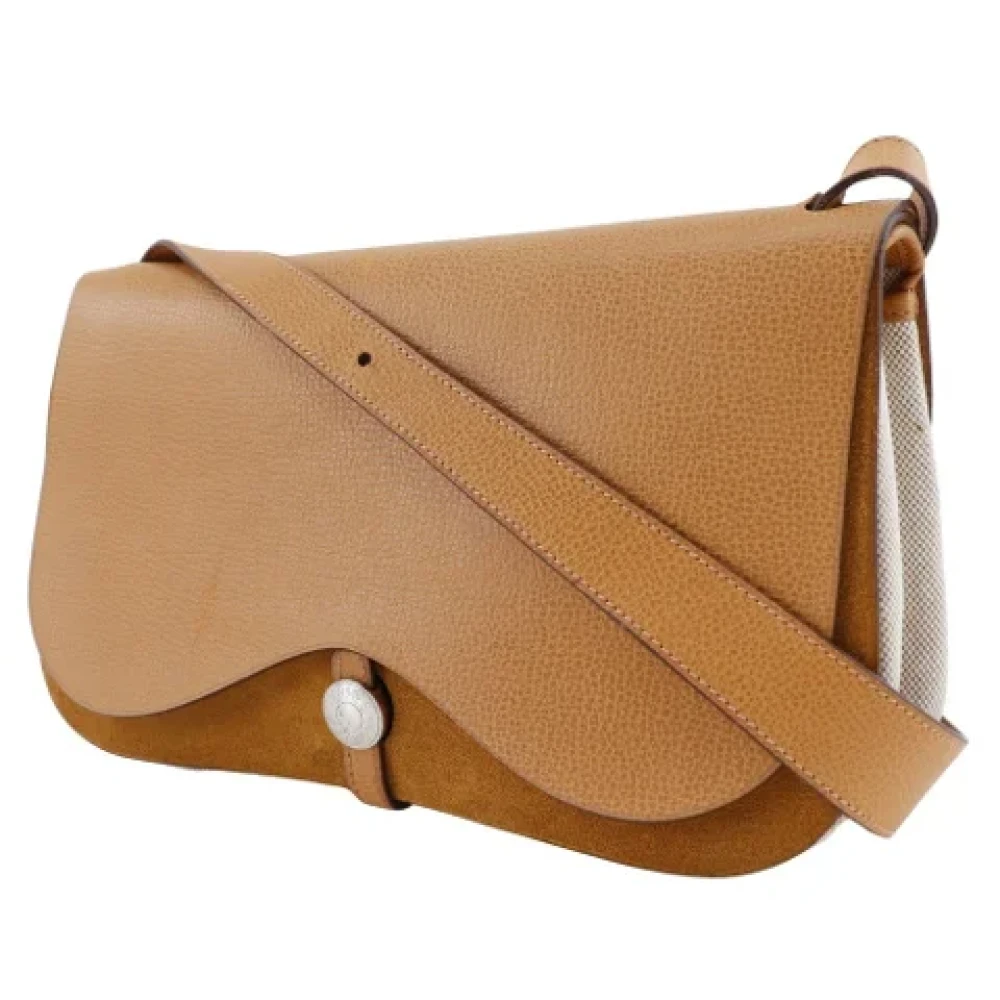 Hermès Vintage Pre-owned Canvas hermes-bags Brown Dames