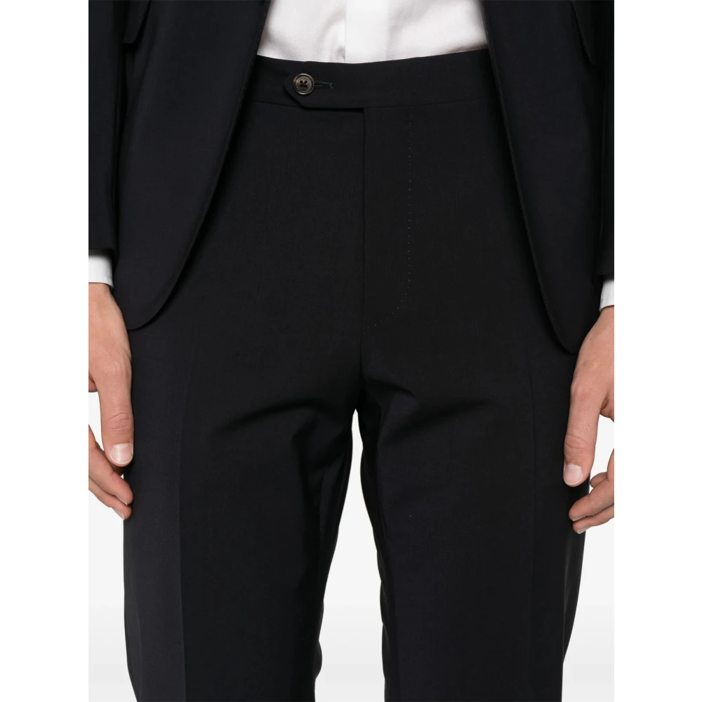 Corneliani Stretch wollen pak Drop 7 Black Heren