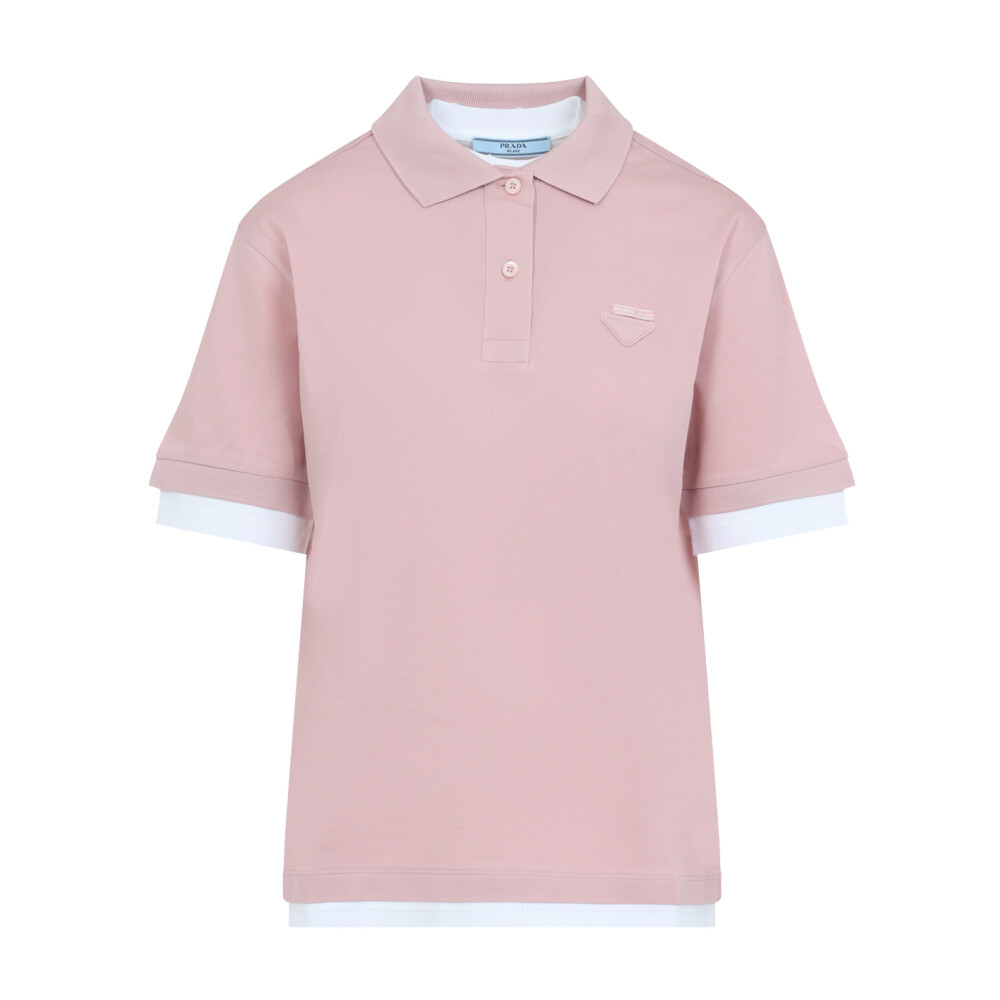 Tシャツ・カットソー MARNI Woman Polo Shirt Pink POMD0045EQUFC65 200W35 Marni Crew Neck Printed Logo Oversized Cotton T-Shirt women