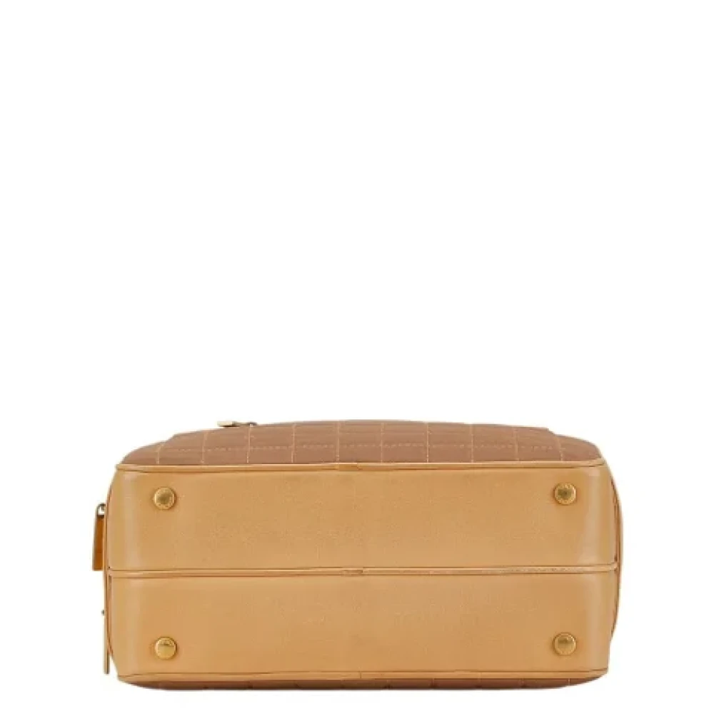 Chanel Vintage Pre-owned Canvas chanel-bags Brown Dames