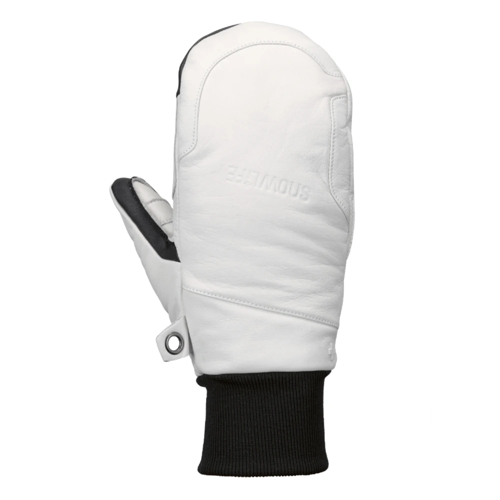 Snowlife Witte Smitten Leren Handschoenen White Dames