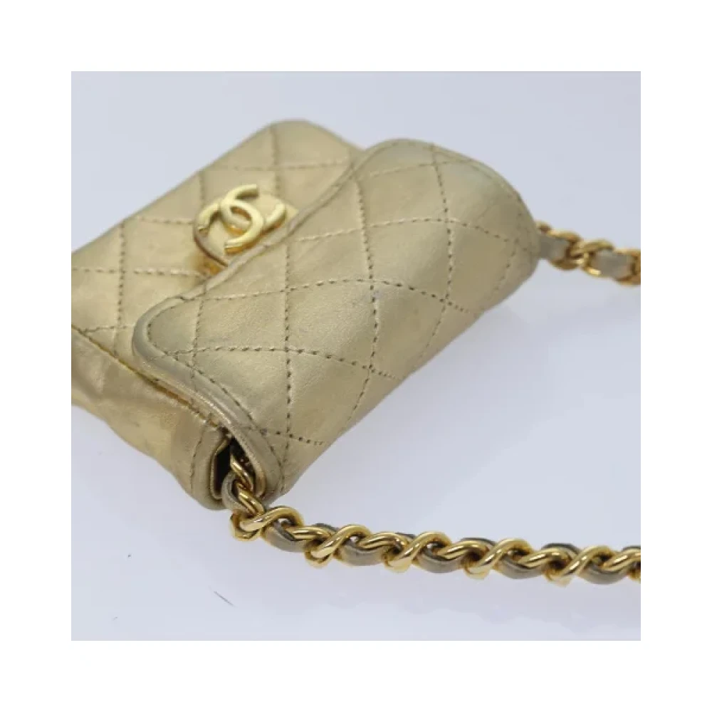Chanel Vintage Pre-owned Fabric chanel-bags Beige Dames