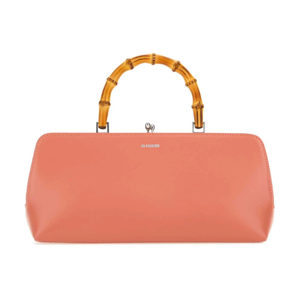 Jil Sander Women's Salmon Goji Bamboo Leather Handbag