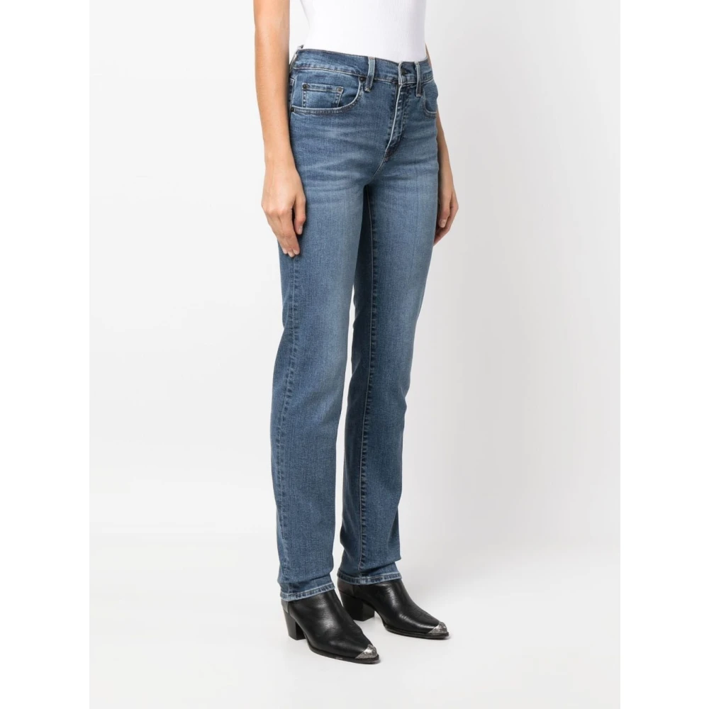 Levi's 724 High Rise Straight Blue Dames