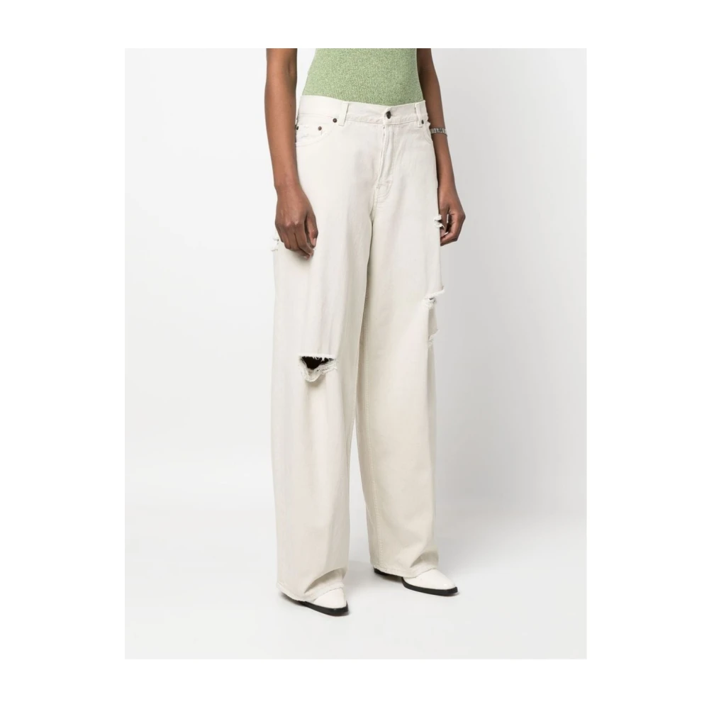 Haikure Bethany Wijde Jeans White Dames