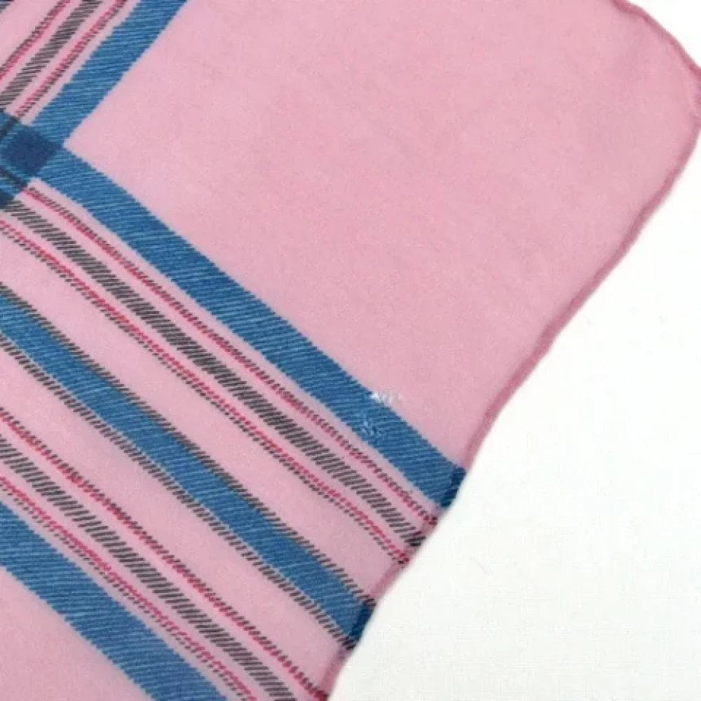 Chanel Vintage Pre-owned Silk scarves Pink Dames
