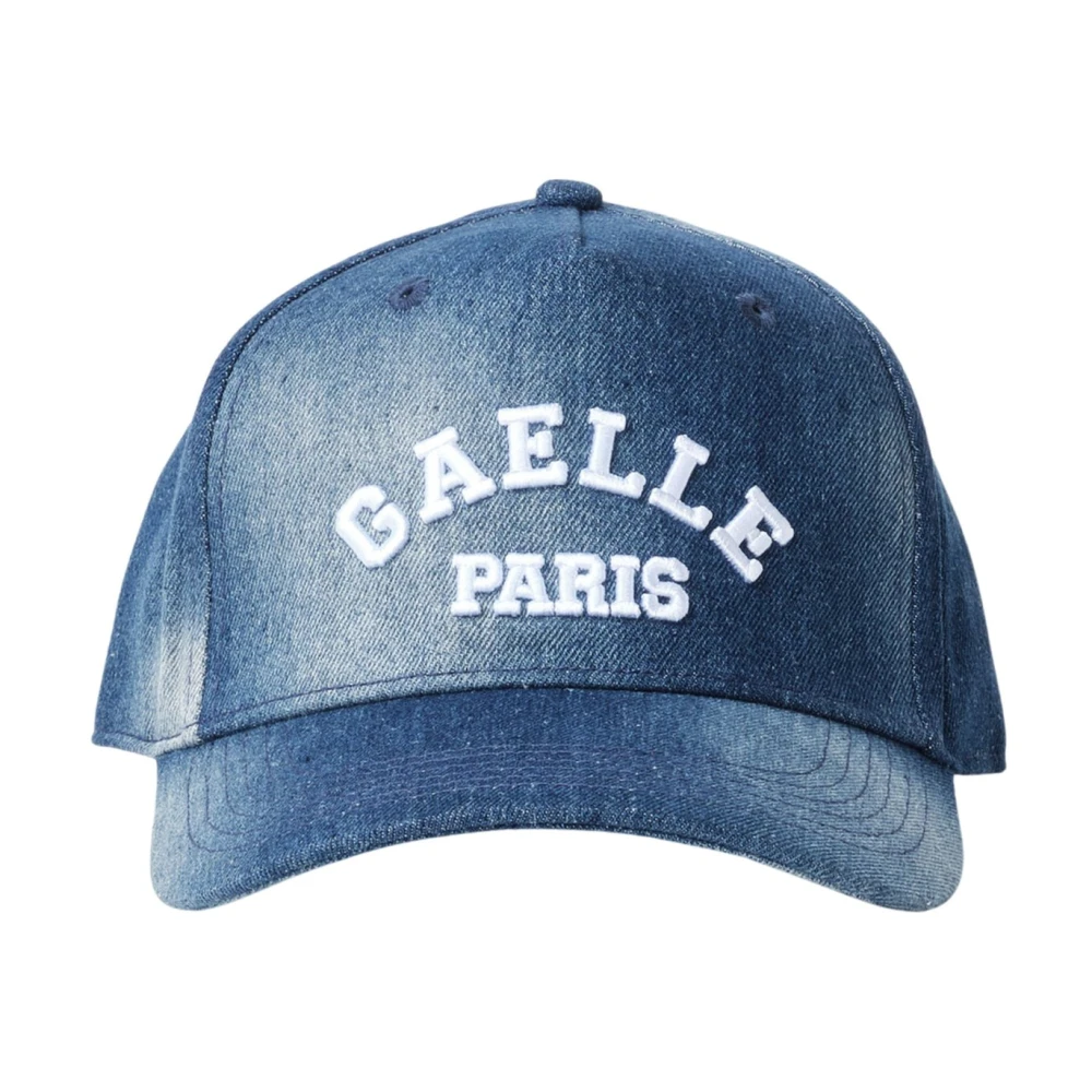 Gaelle Baseball In Cotone Cappello Denim Con Visiera E Logo Ricamato - Immagine 2