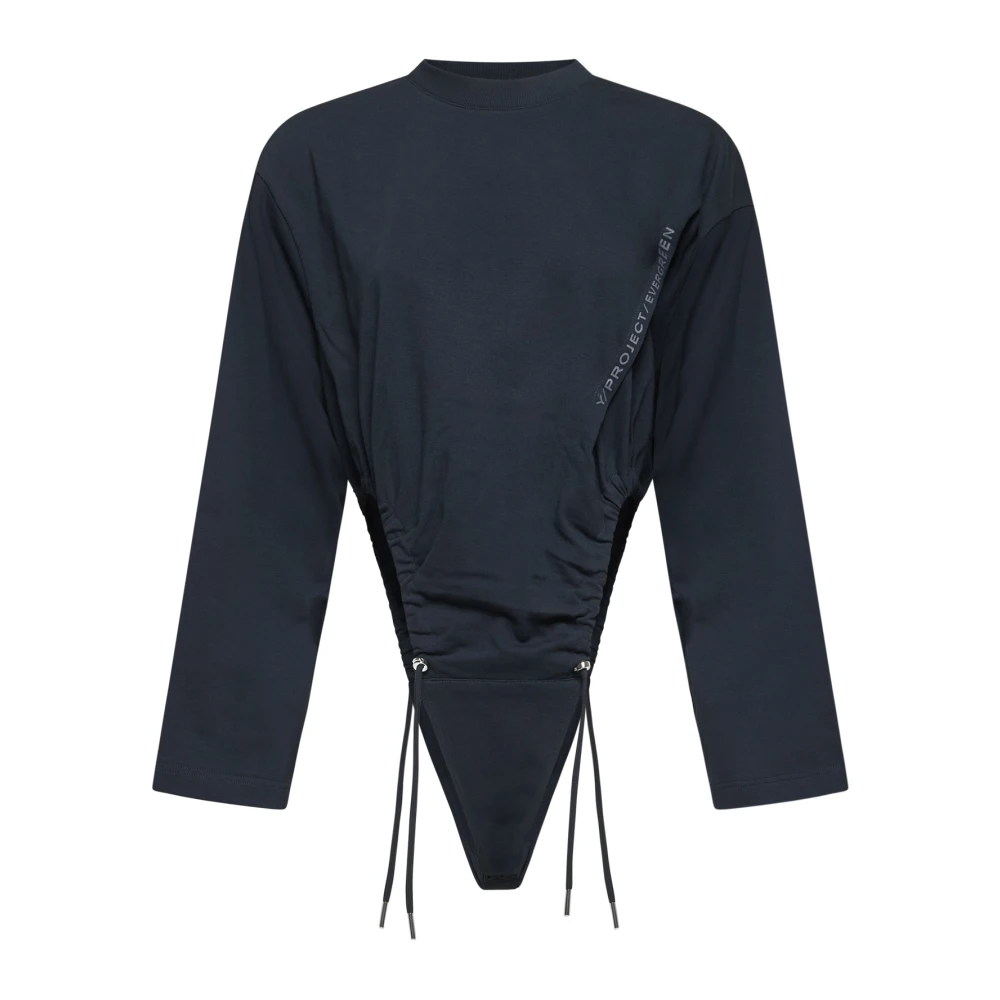 Y Project Denim Multi-tailleband Sweater Black Dames