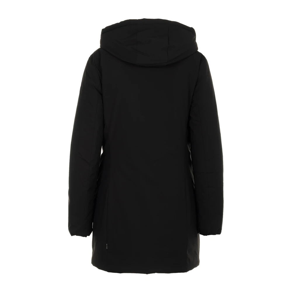 Save The Duck Zwarte Winterjas met Capuchon Black Dames
