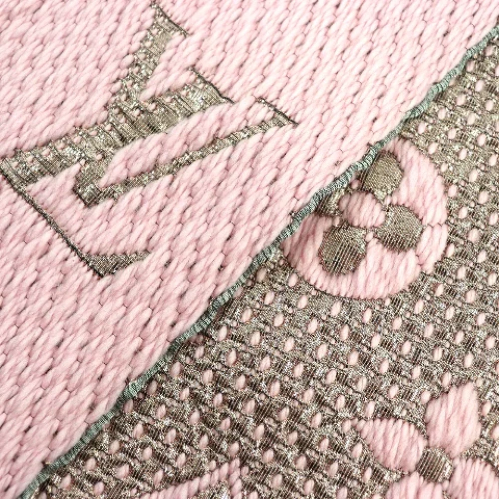 Louis Vuitton Vintage Pre-owned Canvas scarves Pink Dames