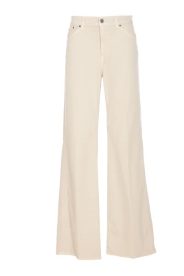 Beige Amber Denim Byxor