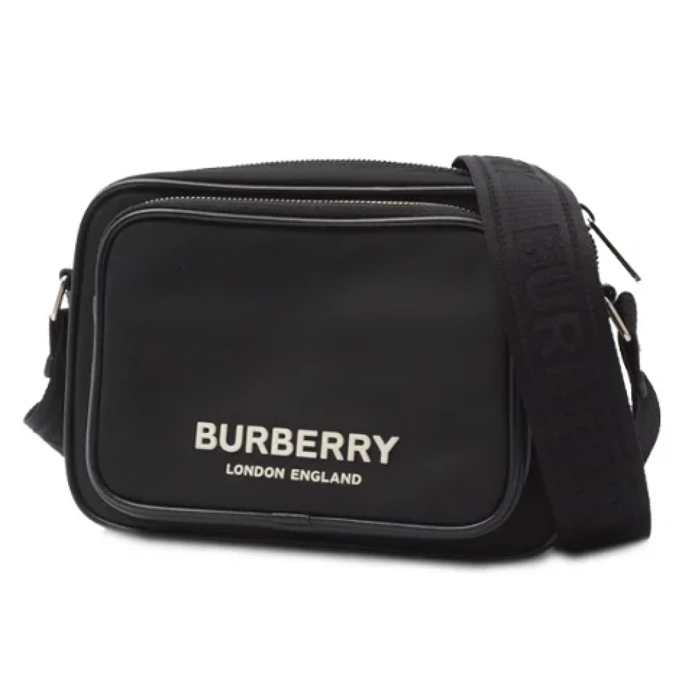 Burberry Vintage Pre-owned Canvas shoulder-bags Black Dames